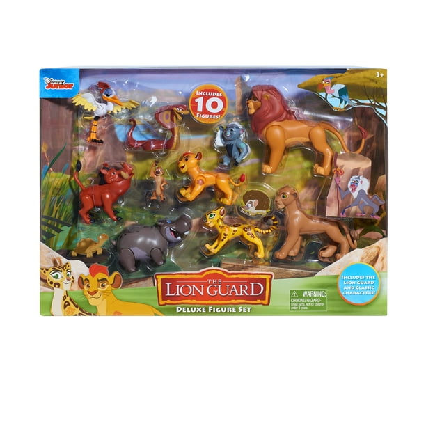 Details about   10-Piece Lion Guard Deluxe Figure Pack 12.75 in Tall Pride Land Friends